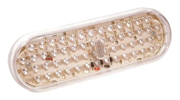 G6013 – GROTE PERLUX Parking/ Turn Signal Light Assembly, Clear Lens Yellow Bulb Single